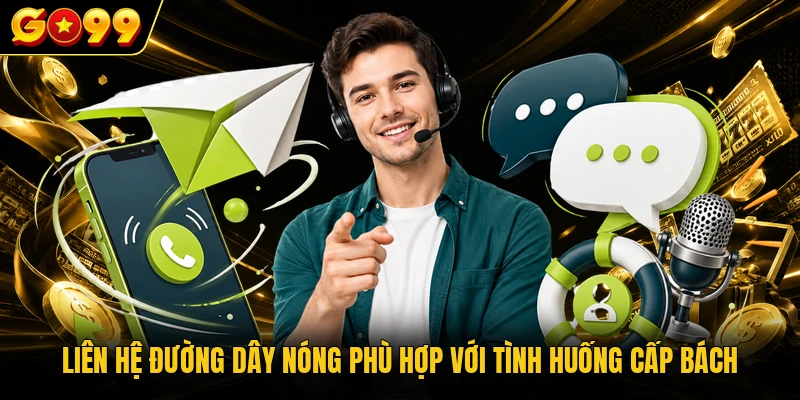 Liên hệ đường dây nóng phù hợp với tình huống cấp bách