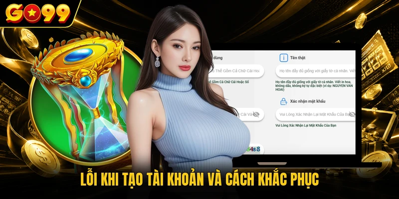 Đăng Ký GO99 - 4 Bước Mở Tài Khoản Trải Nghiệm Dễ Dàng 4 Lỗi khi tạo tài khoản và cách khắc phục