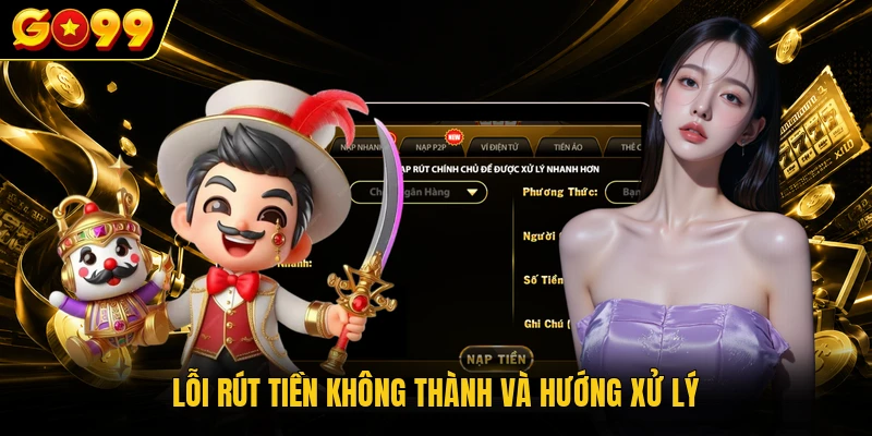 Rút Tiền GO99 Tiện Lợi, An Toàn Với Quy Trình Đơn Giản 4 Lỗi rút tiền không thành và hướng xử lý
