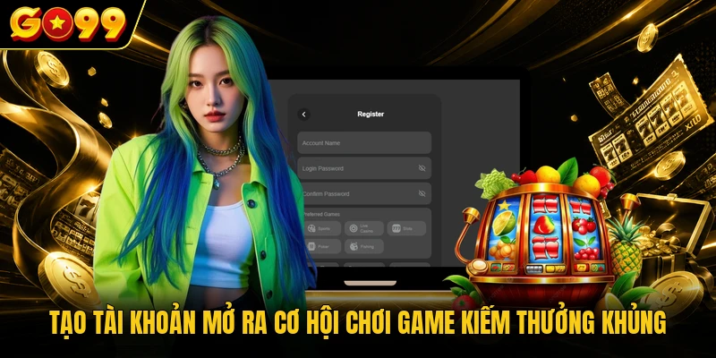 Đăng Ký GO99 - 4 Bước Mở Tài Khoản Trải Nghiệm Dễ Dàng 3 Tạo tài khoản mở ra cơ hội chơi game kiếm thưởng khủng